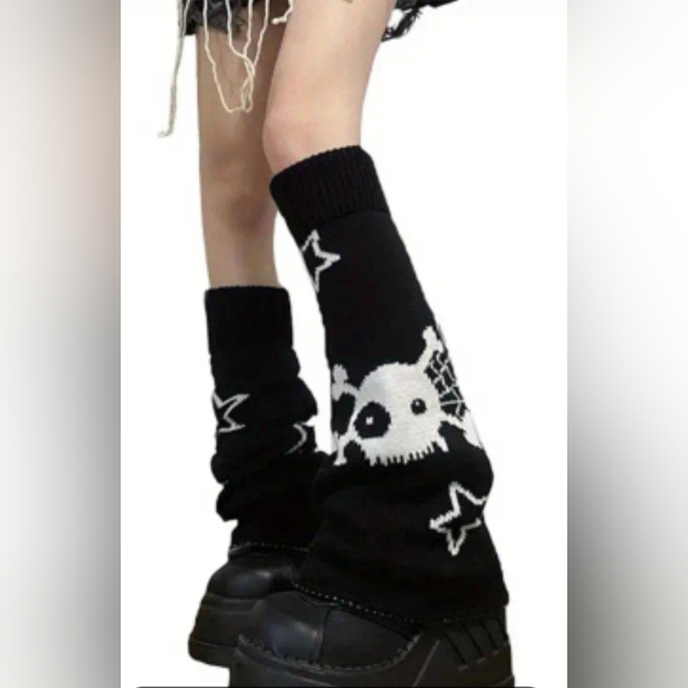Goth Flared Leg Warmers